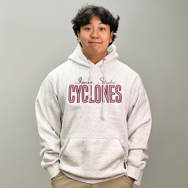 CI Sport Textured Cyclones Gray Hoodie